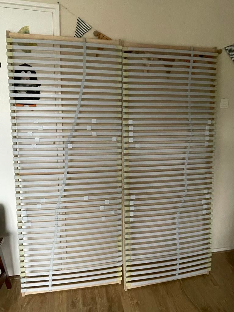 2x IKEA Sultan Laxeby lattenbodem 80x200 cm, Huis en Inrichting, Slaapkamer | Matrassen en Bedbodems, Gebruikt, Bedbodem, 80 cm