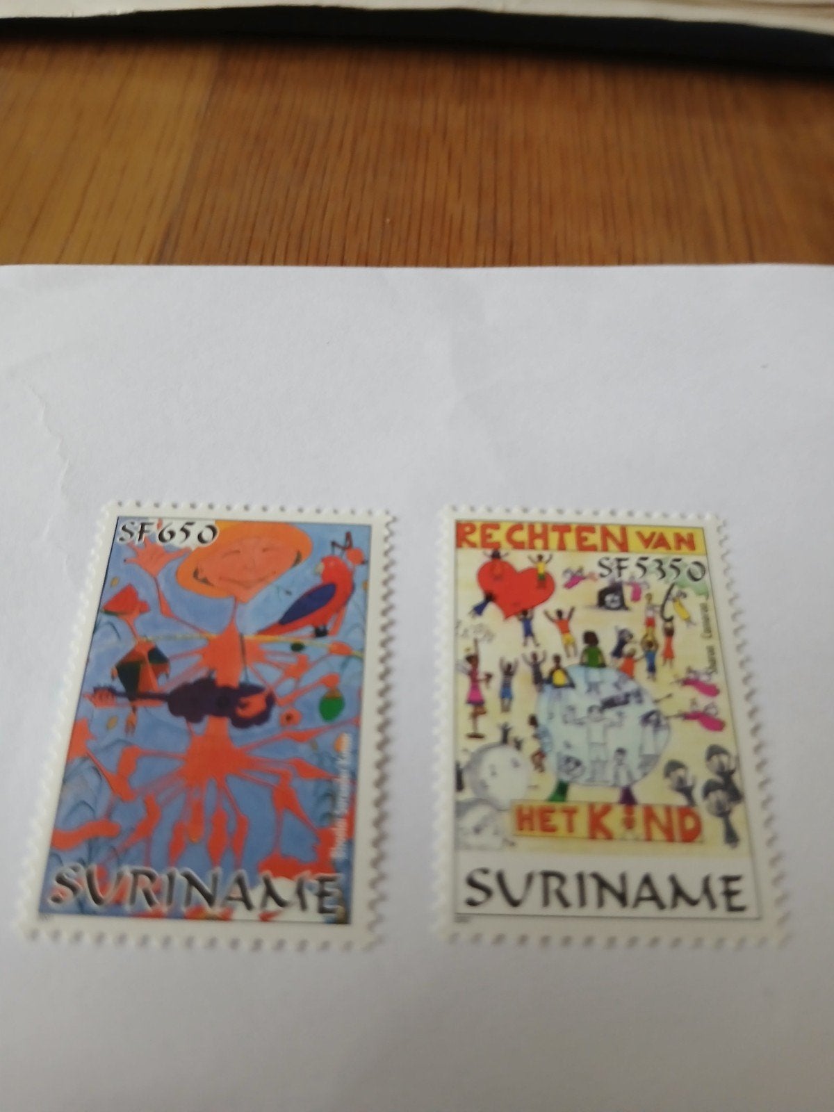 Suriname serie uit 2001 catnr 1113/14, Ophalen of Verzenden