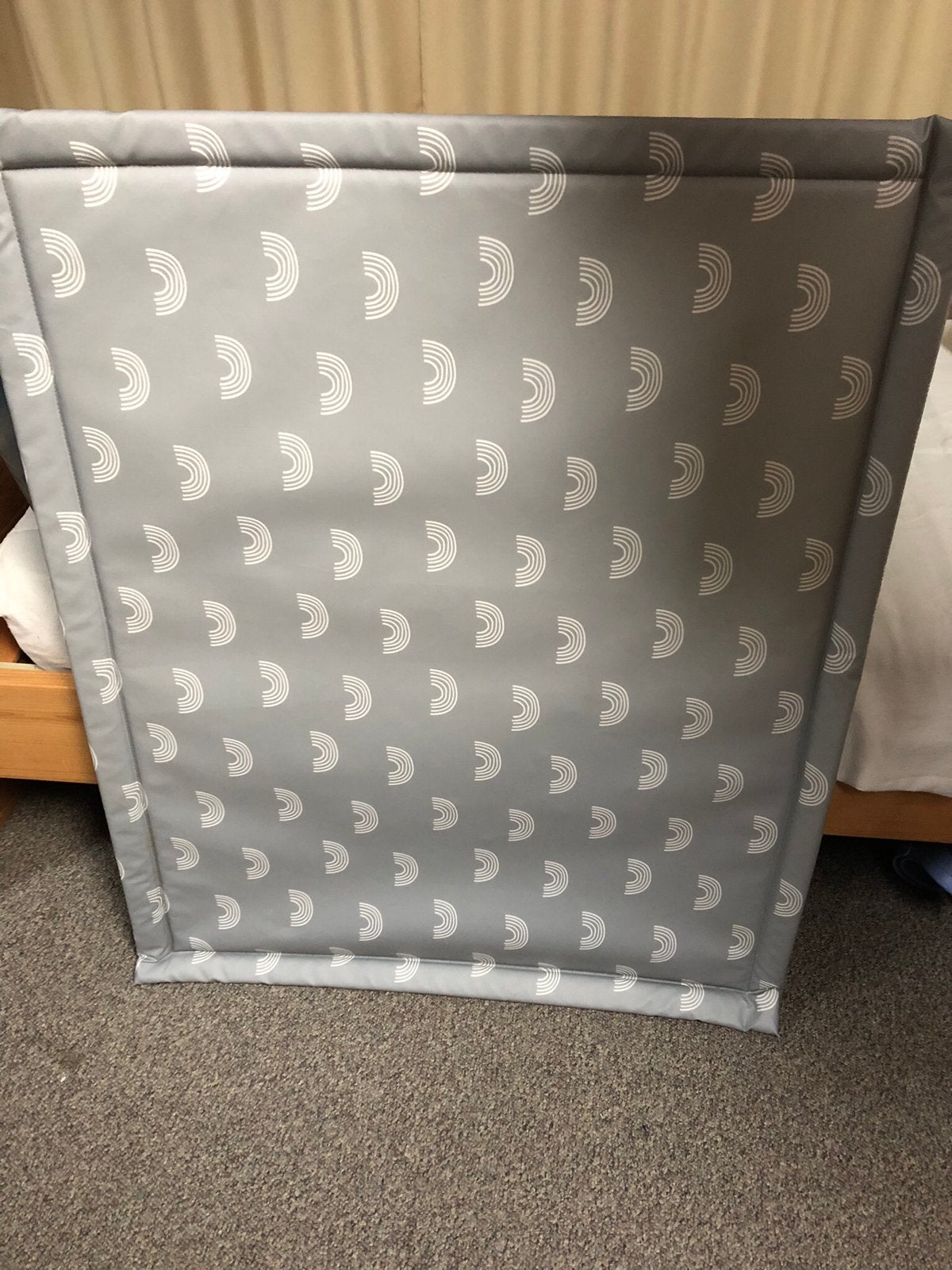 Boxkleed afneembaar grijs, Kinderen en Baby's, Boxen, Ophalen, Zo goed als nieuw, Boxkleed