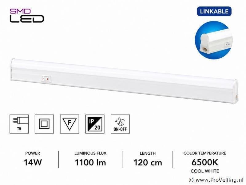 Online Veiling: 10 x LED Onderbouw Lamp 14W – 6400K Koud ..., Nieuw