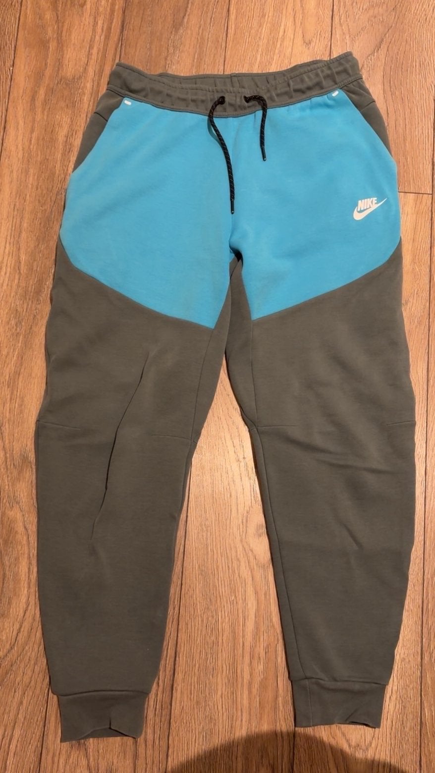 Nike Tech Fleece Joggingbroek - Blauw/Grijs Maat S, Ophalen, Gedragen, Maat 46 (S) of kleiner, Blauw