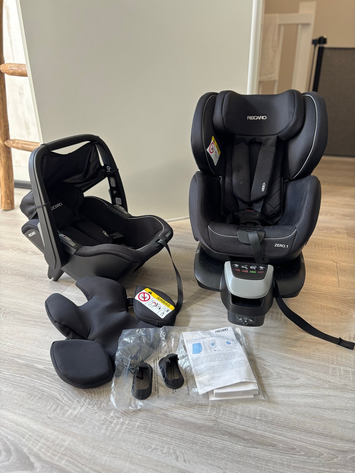 Recaro Zero.1 Autostoel met 360 draaibare base, 0 t/m 18 kg, Verstelbare rugleuning, Zo goed als nieuw, Isofix