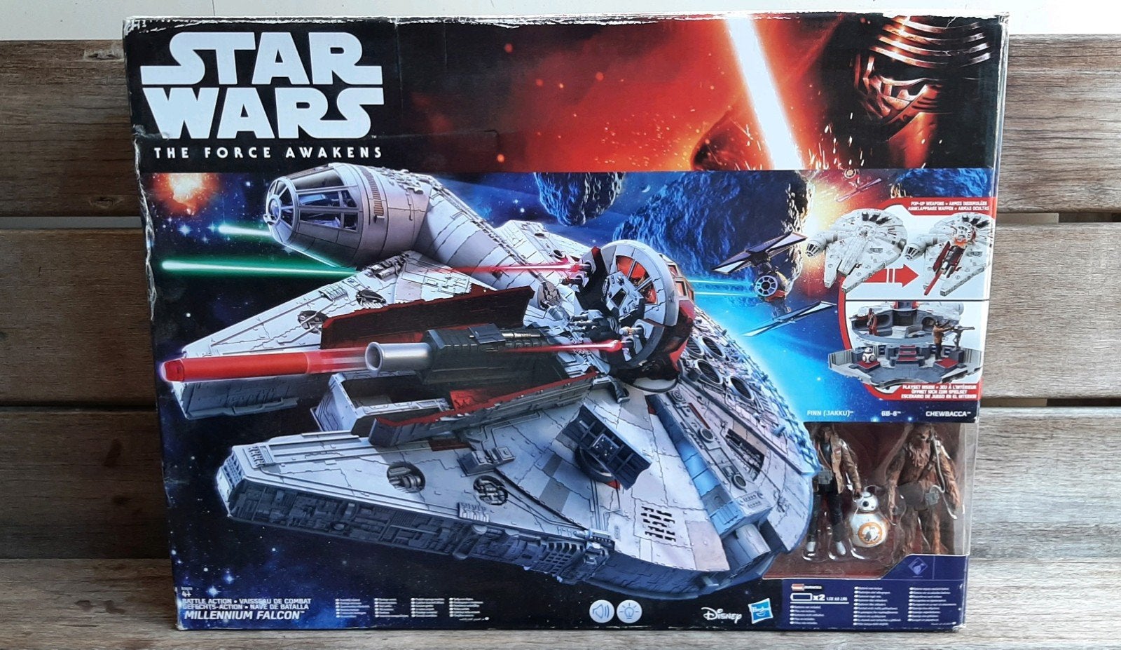 Star Wars Millennium falcon uit The Force awakens, Ophalen of Verzenden, Zo goed als nieuw, Actiefiguurtje