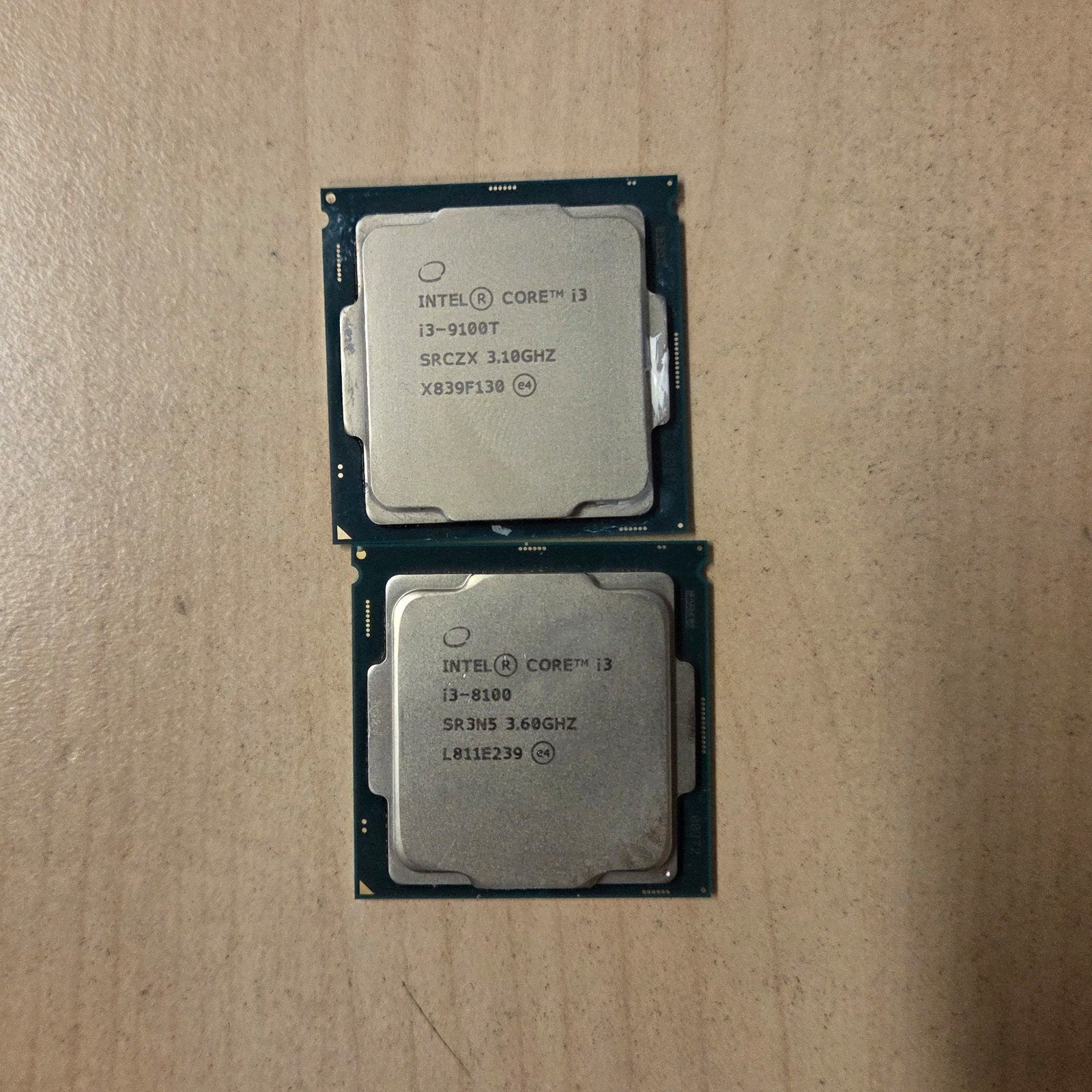i3 8100 & i3 9100T, Computers en Software, 4-core, Ophalen of Verzenden, Zo goed als nieuw, Intel Core i3
