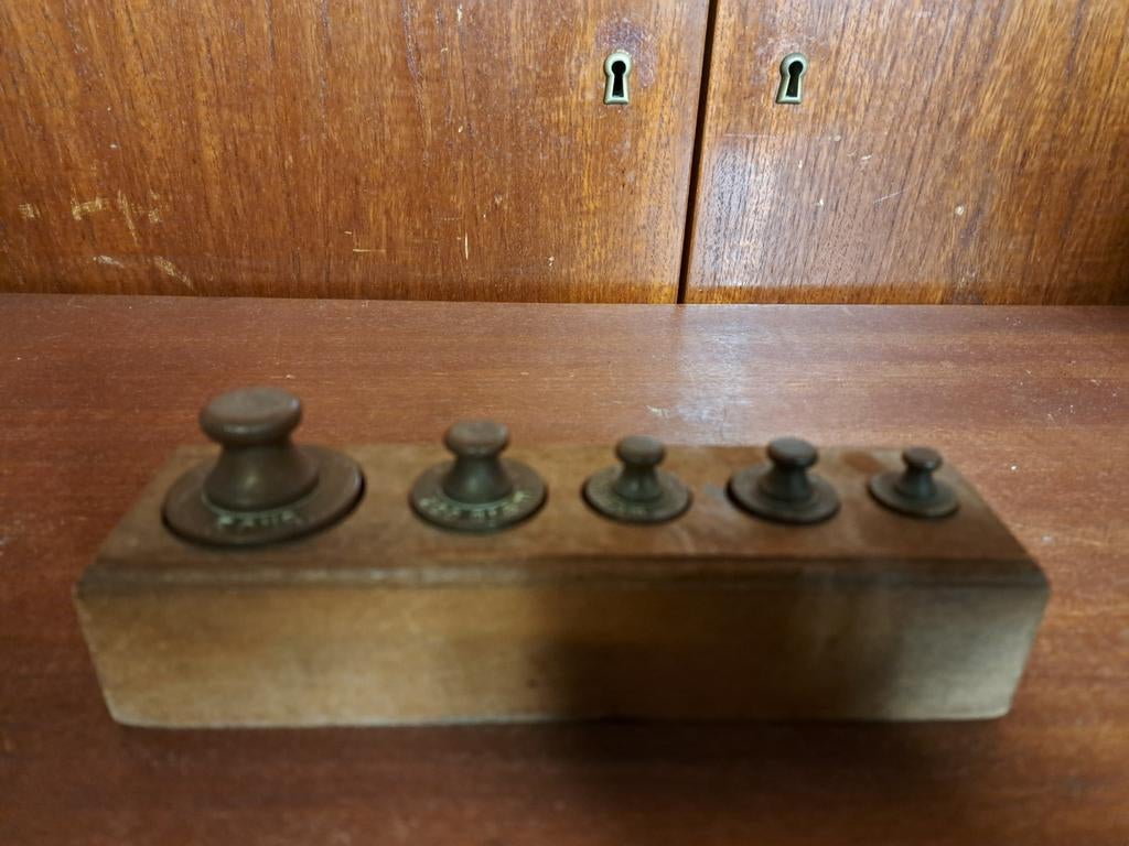 gewichten apotheek antiek, Antiek en Kunst, Antiek | Koper en Brons, Ophalen of Verzenden