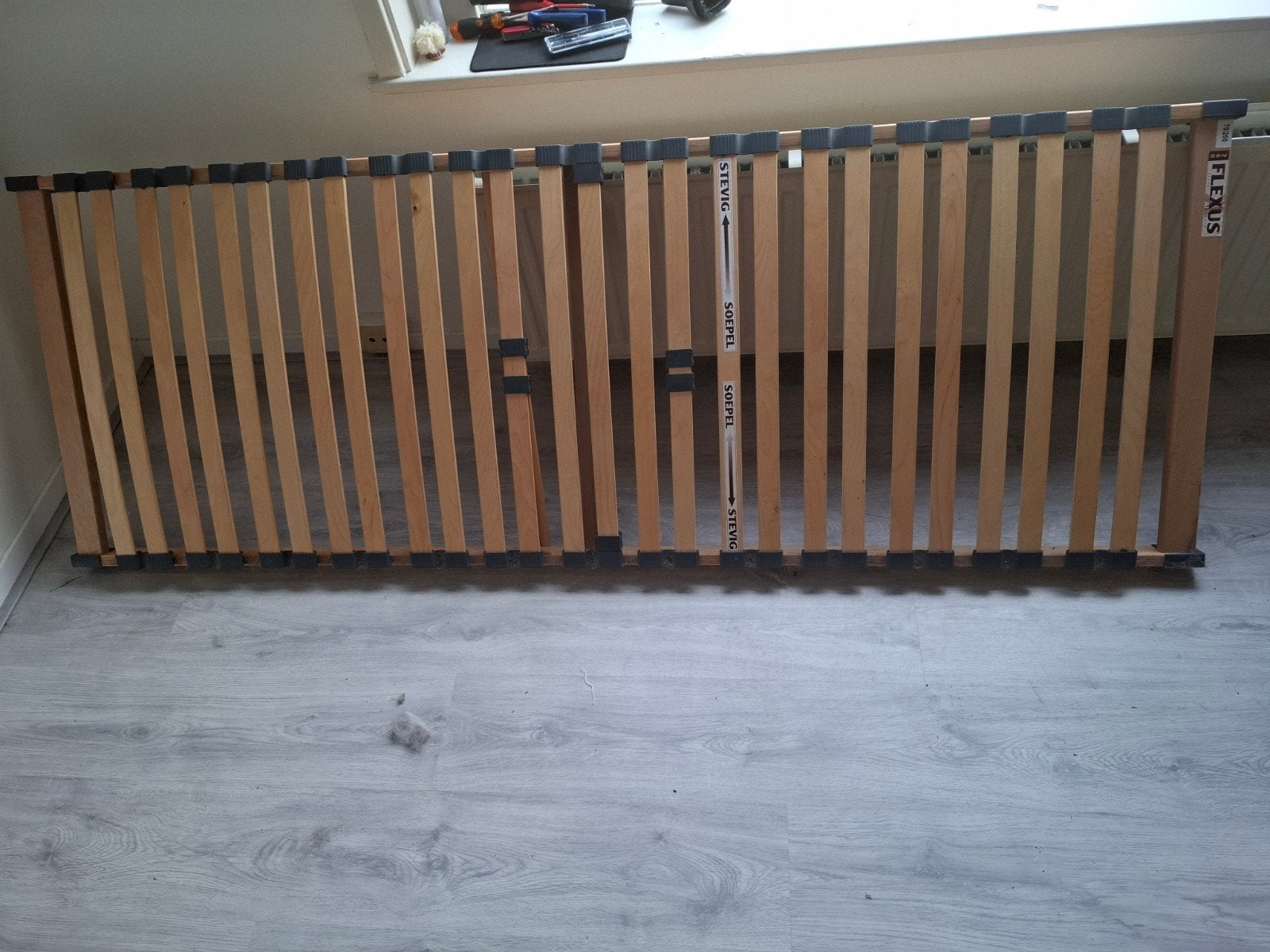 gratis 2x flexus lattenbodem 70x200 cm, Gebruikt, Ophalen of Verzenden, Bedbodem, 200 cm
