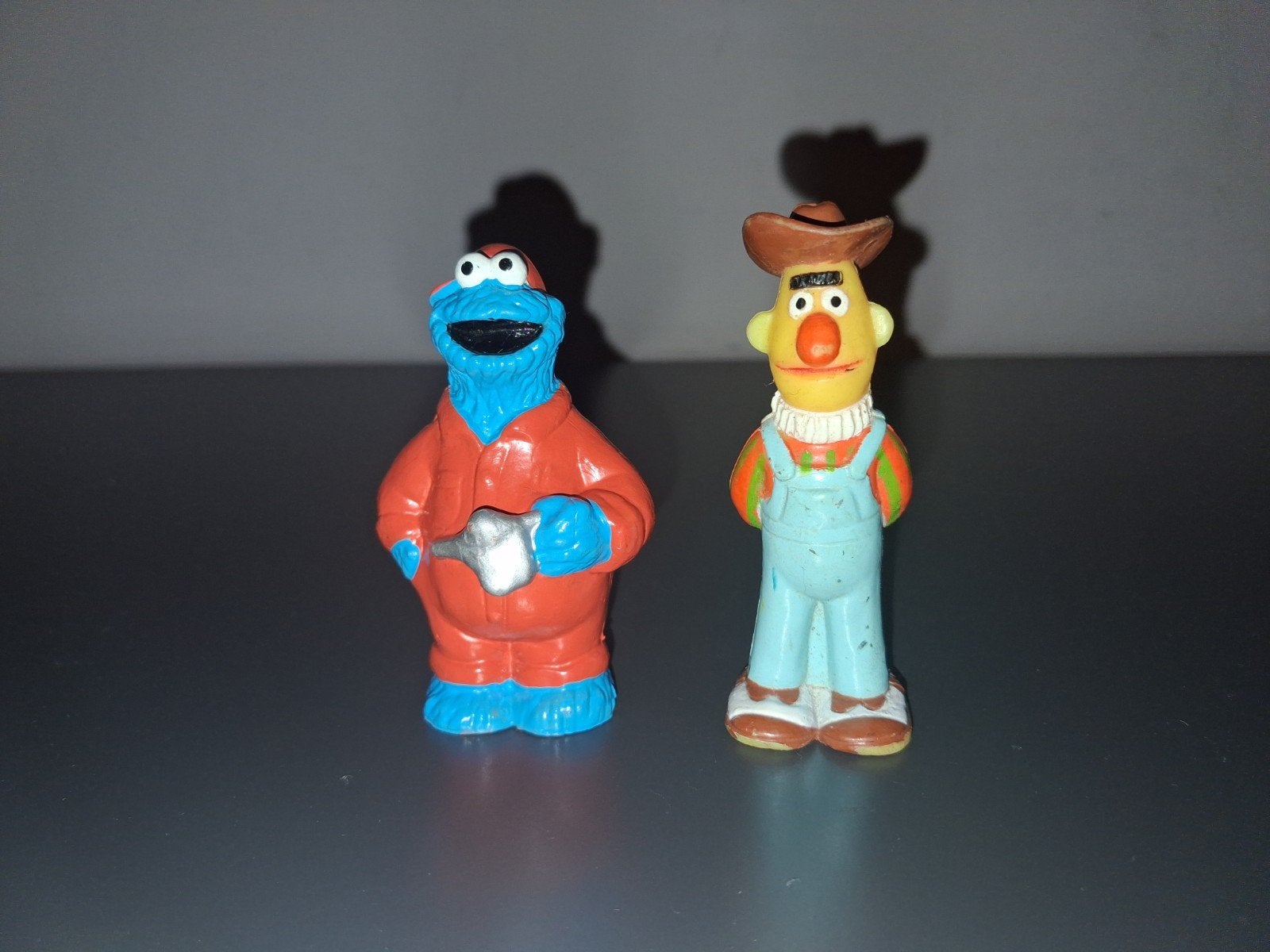 Vintage Sesamstraat figuren: JHP Koekiemonster & Bert, Ophalen of Verzenden, Gebruikt, Jongen of Meisje