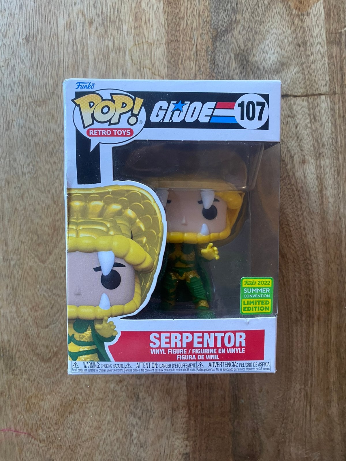 Funko pop g.i-joe serpentor, Ophalen of Verzenden, Zo goed als nieuw
