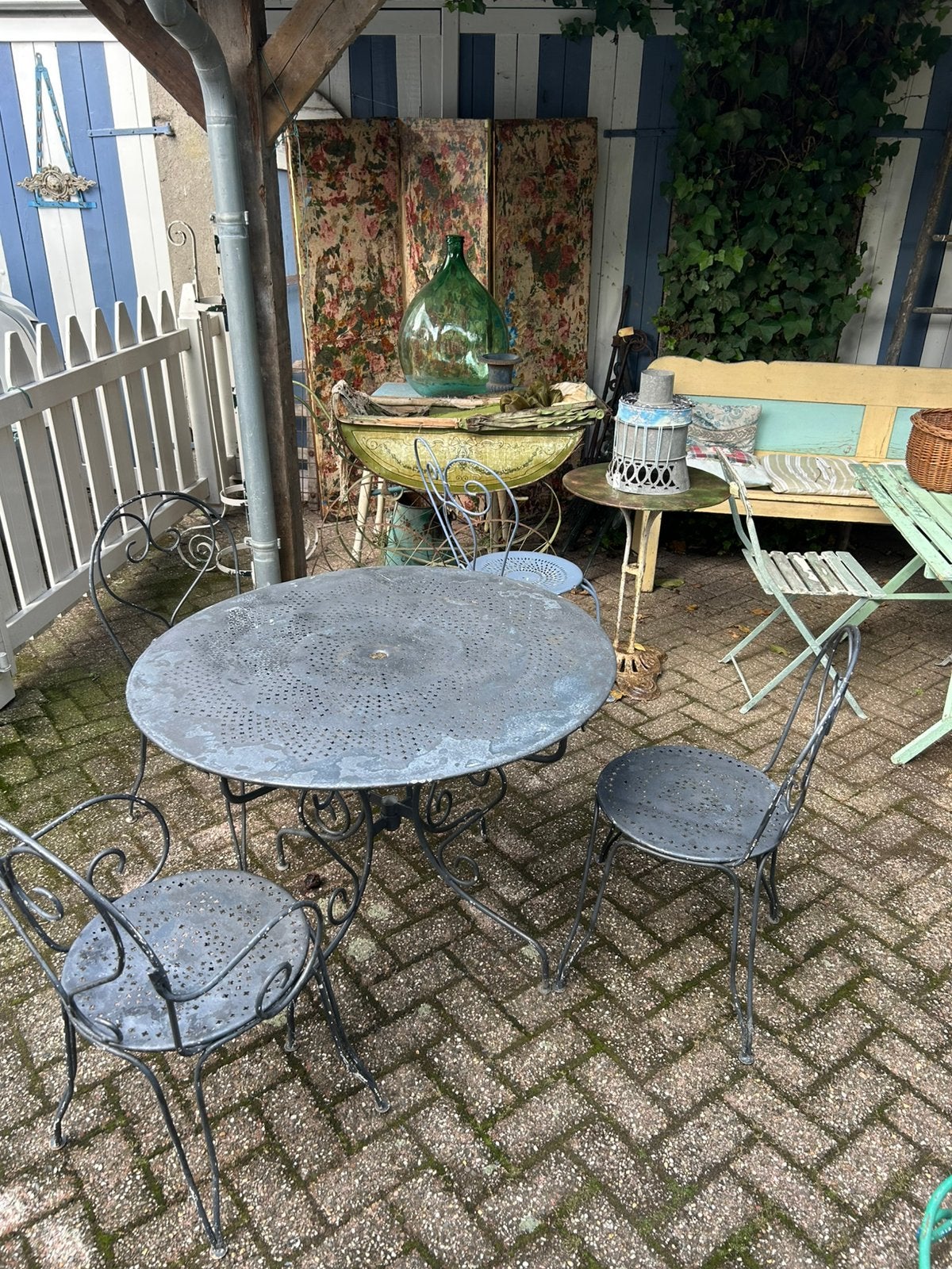 Frans tuinset/tuintafel/tuinstoelen, Ophalen of Verzenden