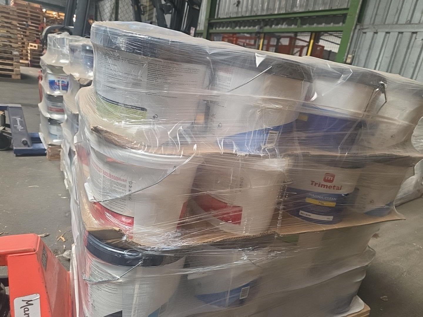 COMPLETE PARTIJ VERF 16 VOLLE PALLETS  RETAILWAARDE 115k, Ophalen of Verzenden, Wit