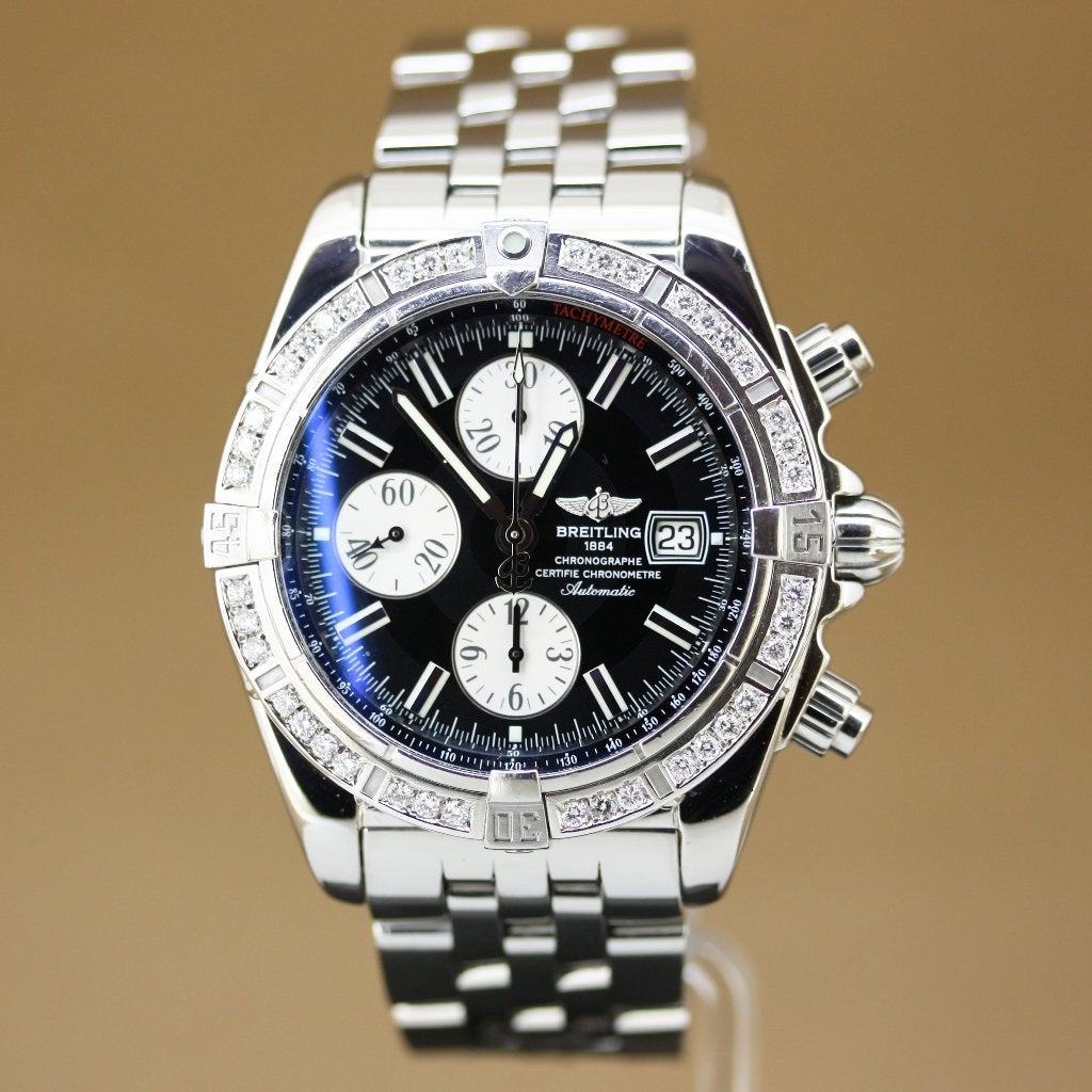 Breitling Chronomat Evolution Diamant D&P 2009, Staal, Gebruikt, Staal, Breitling