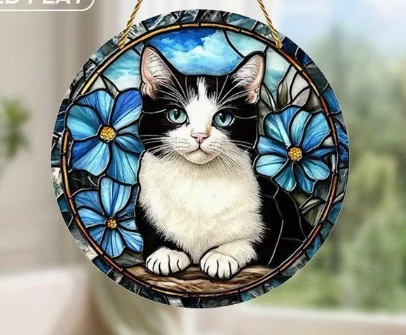 Raamhanger poes, Huis en Inrichting, Woonaccessoires | Wanddecoraties, Verzenden, Meerkleurig, Nieuw, Kunststof