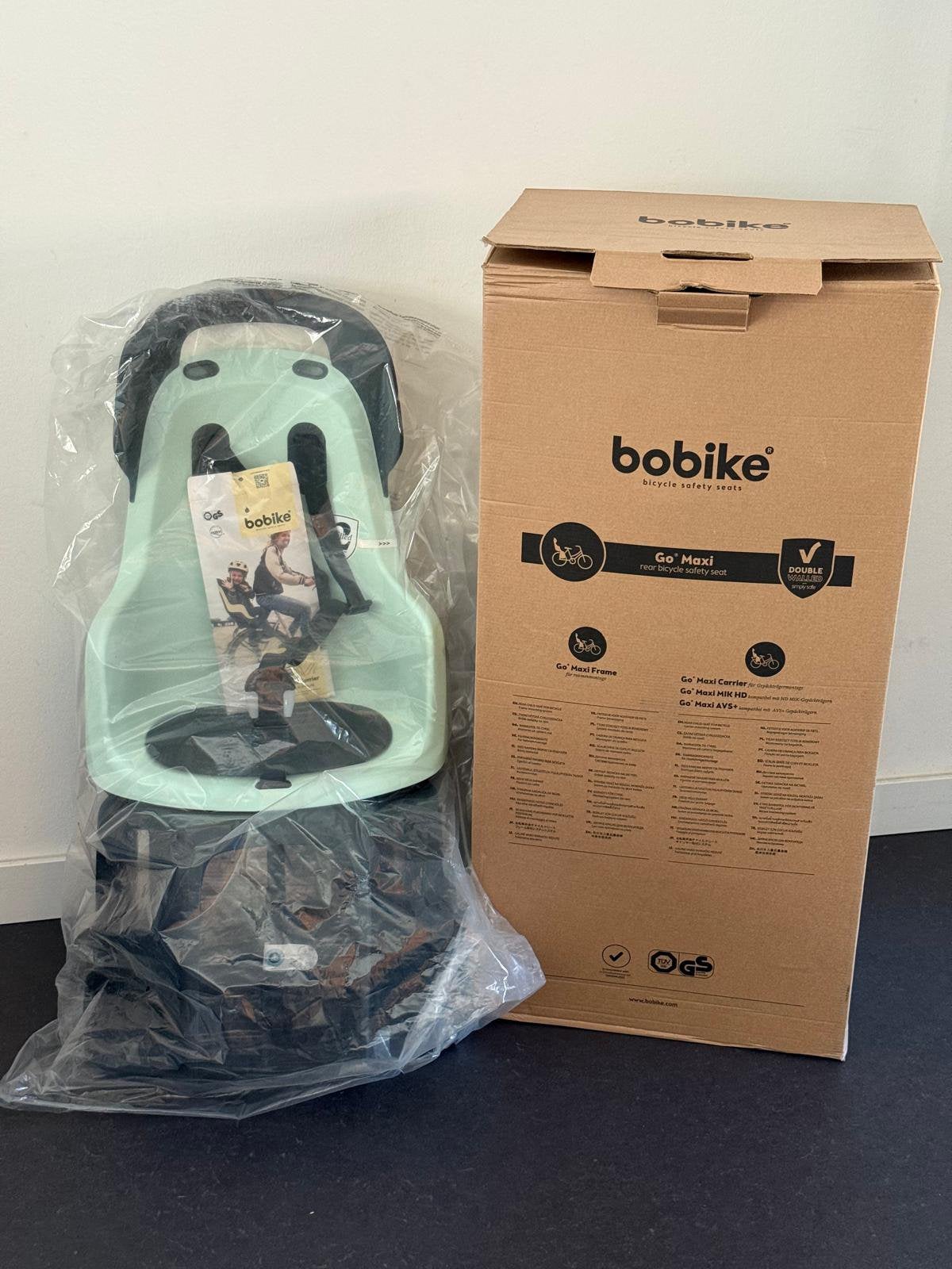 Bobike Maxi Go Fietsstoeltje, Fietsen en Brommers, Fietsaccessoires | Fietsstoeltjes, Ophalen, Nieuw, 0 t/m 18 kg, Achterzitje