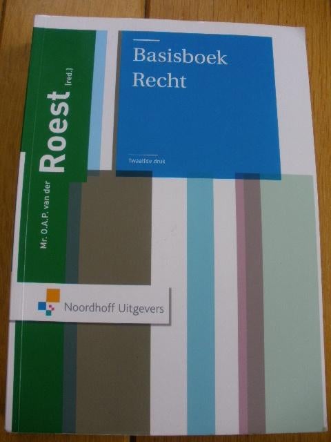 Mr. O.A.P. van der Roest - Basisboek Recht, Ophalen of Verzenden, Zo goed als nieuw, Mr. O.A.P. van der Roest, Sociale wetenschap