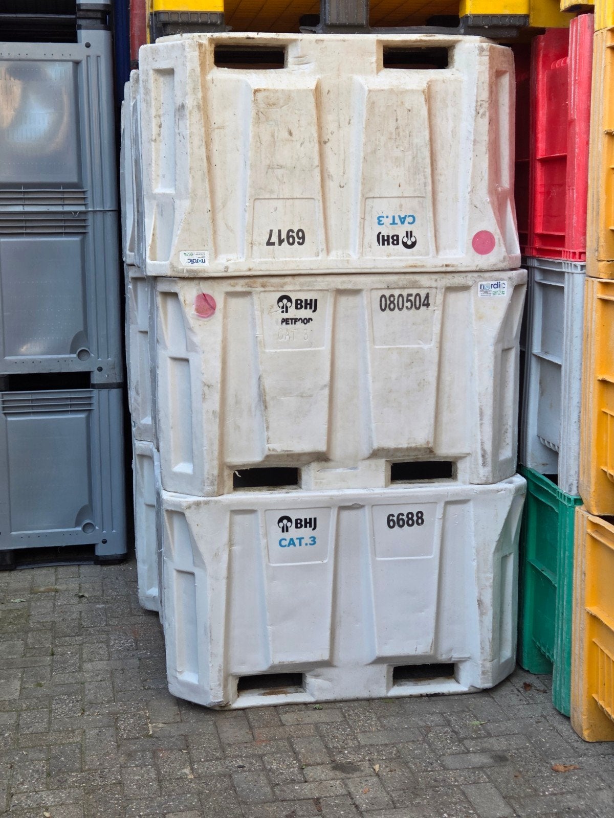 Oud ijzer bak schroot palletbox opslagbox dolav, Ophalen of Verzenden, Gebruikt