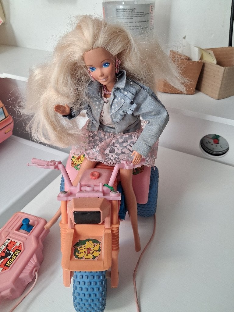Barbie Tropical Trike met afstandsbediening + Barbie pop, Ophalen of Verzenden, Gebruikt, Accessoires