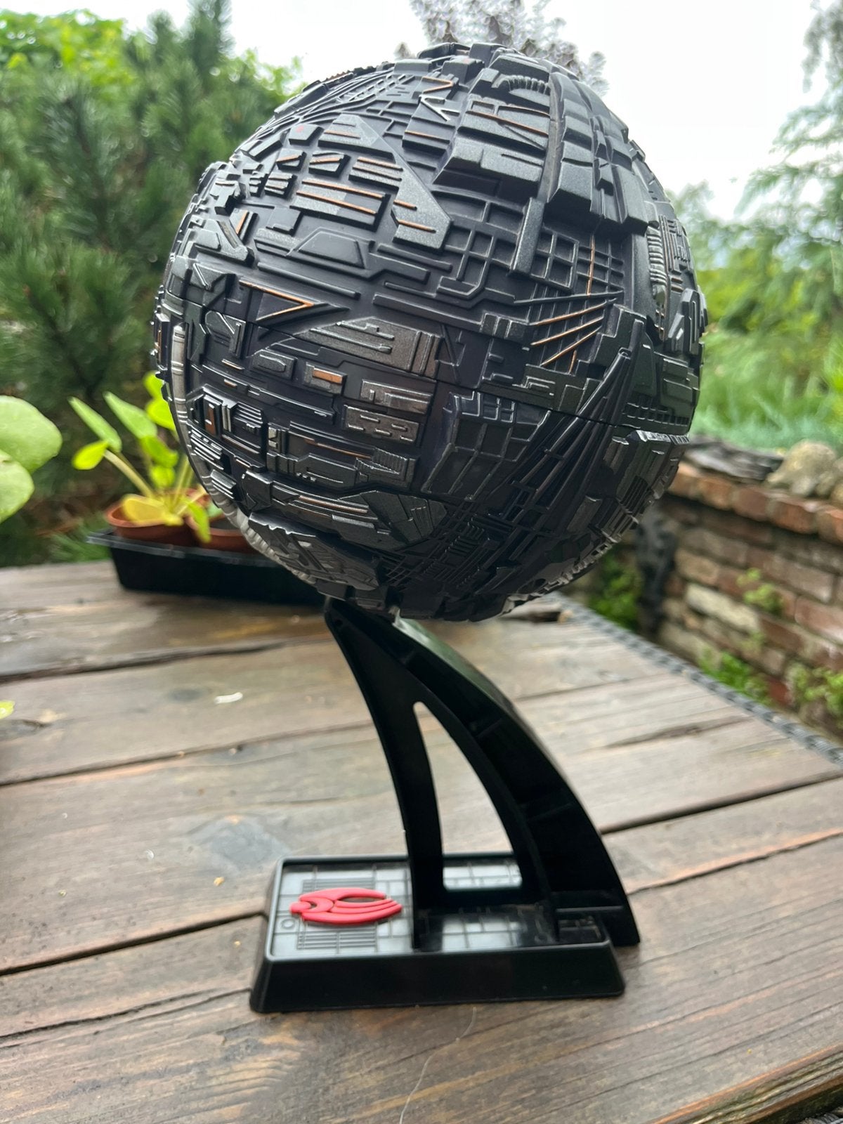 Star trek Borg-sphere groot, Ophalen of Verzenden, Zo goed als nieuw, Tv, Beeldje, Replica of Model