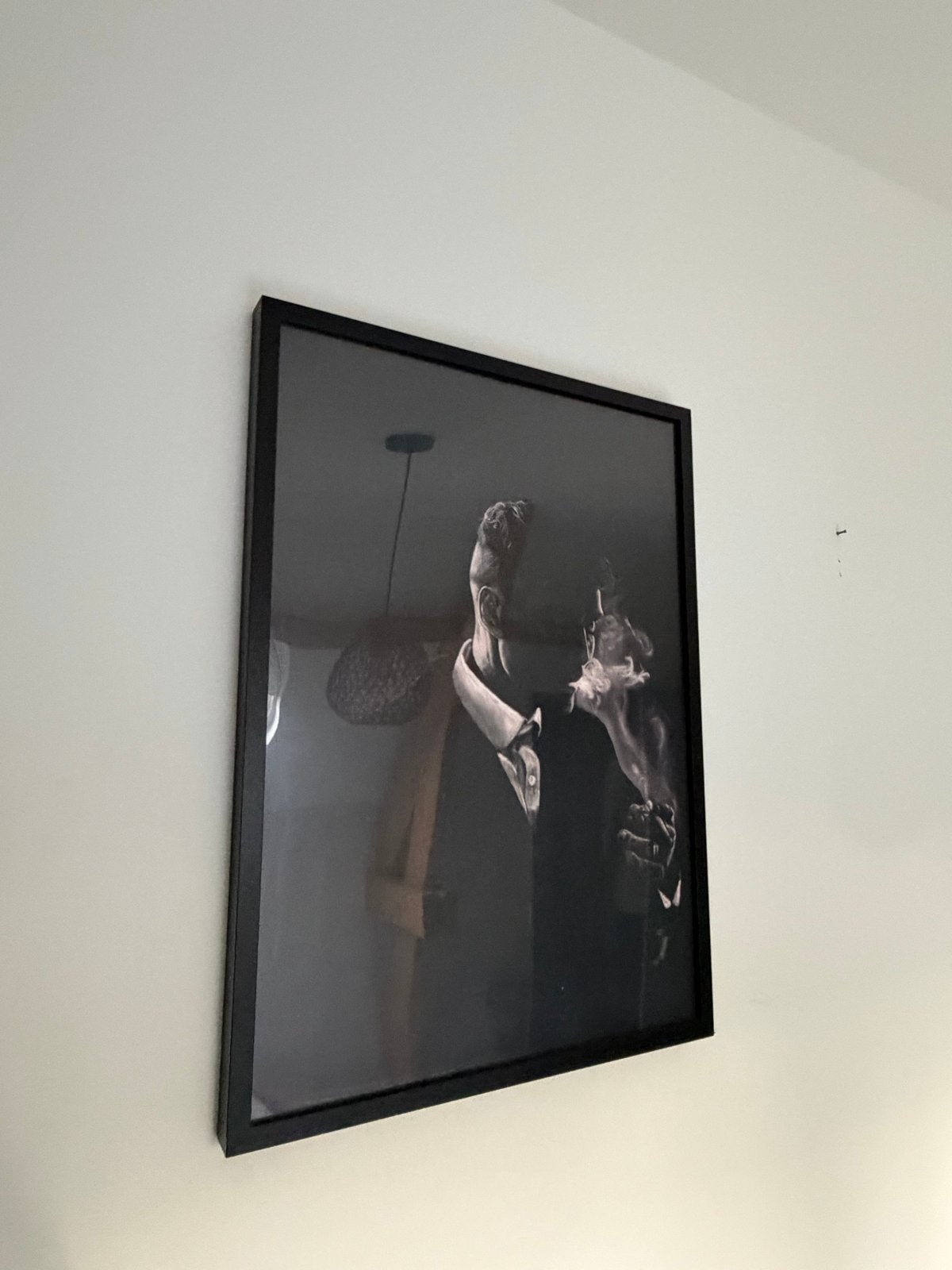 Stijlvolle Zwart-Wit Print in Lijst - Peaky Blinders Stijl, Huis en Inrichting, 50 – 75, Minder dan 50 cm, Ophalen of Verzenden