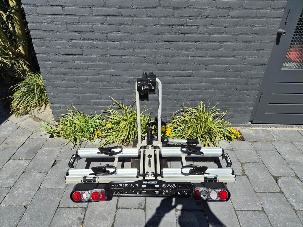 Pro User Diamant Fietsendrager E-bike 60kg Kantelbaar, Ophalen, Gebruikt, 2 fietsen, Trekhaakdrager
