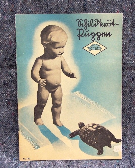 mooie oude catalogus van Schildpad poppen., Verzamelen, Ophalen of Verzenden, Zo goed als nieuw, Pop