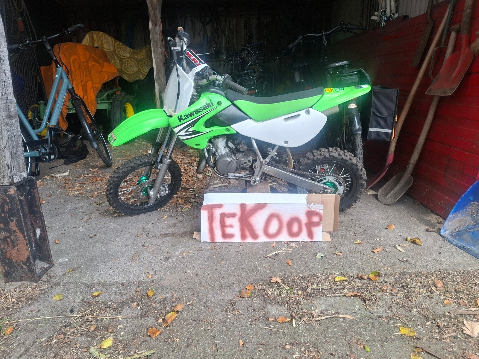 Kawasaki crossmotor - Groen en klaar voor actie!, Ophalen of Verzenden, Gebruikt