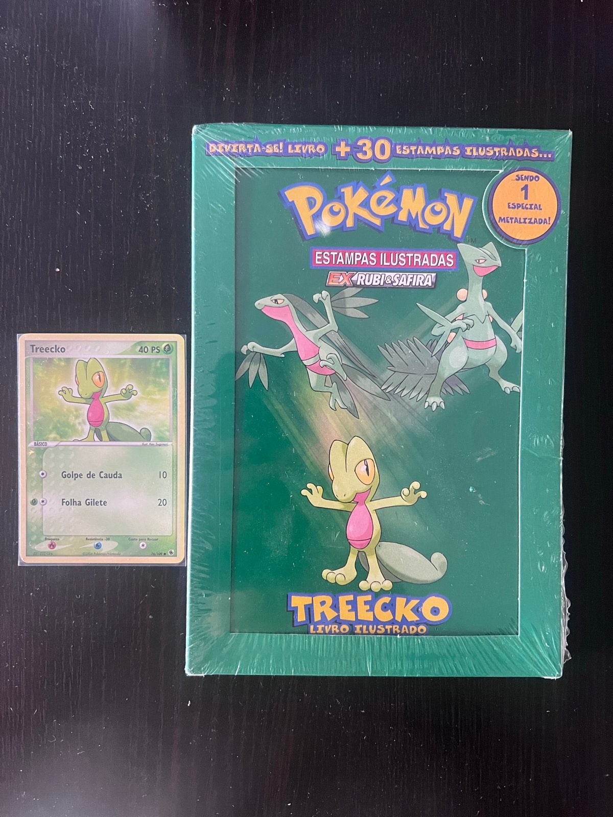 Pokémon Treecko Geïllustreerd Boek met Kaarten, Ophalen of Verzenden, Nieuw, Boek of Catalogus