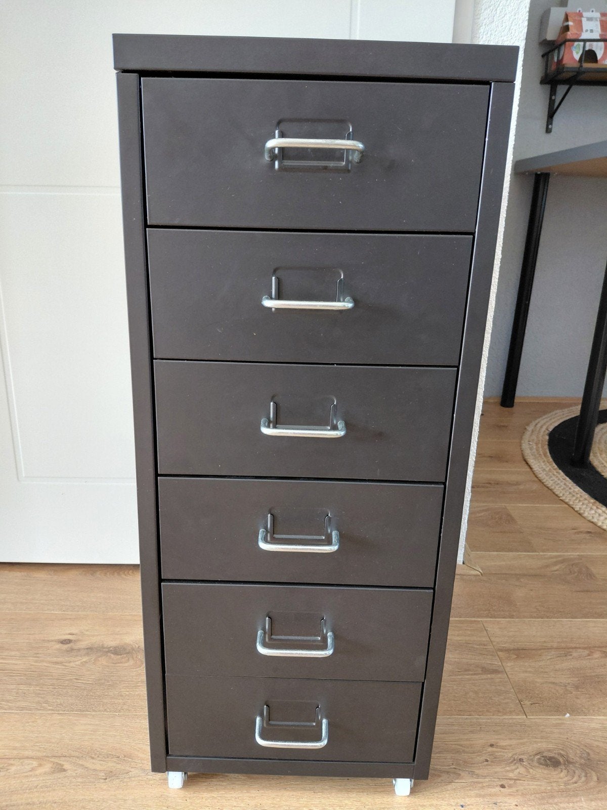 IKEA Helmer ladeblok op wielen, 6 lades, 69x28 cm, Ophalen, Minder dan 50 cm, Gebruikt, 5 laden of meer