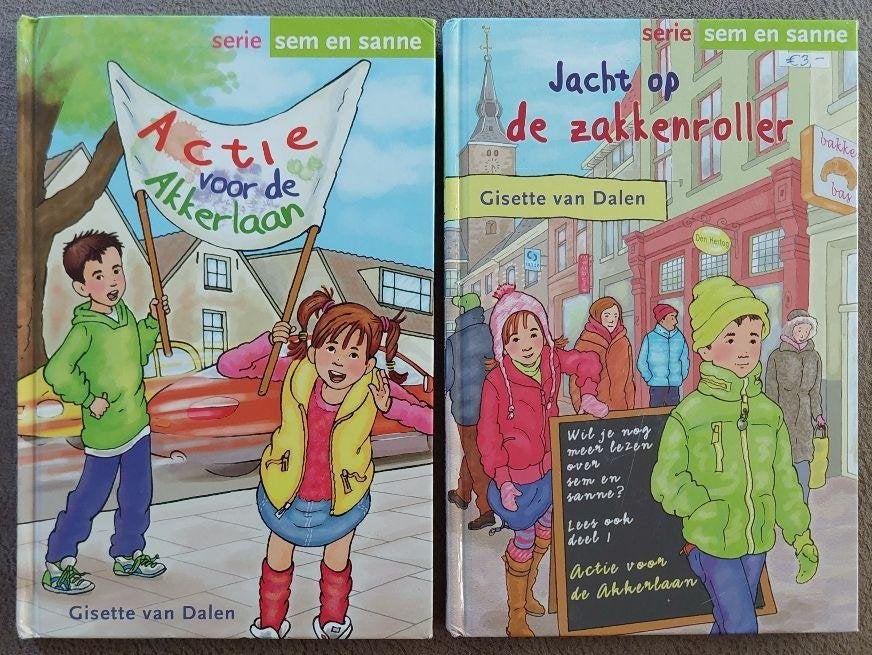Gisette van Dalen: serie Sem en Sanne, deel 1en 2, Ophalen of Verzenden, Zo goed als nieuw, Fictie algemeen