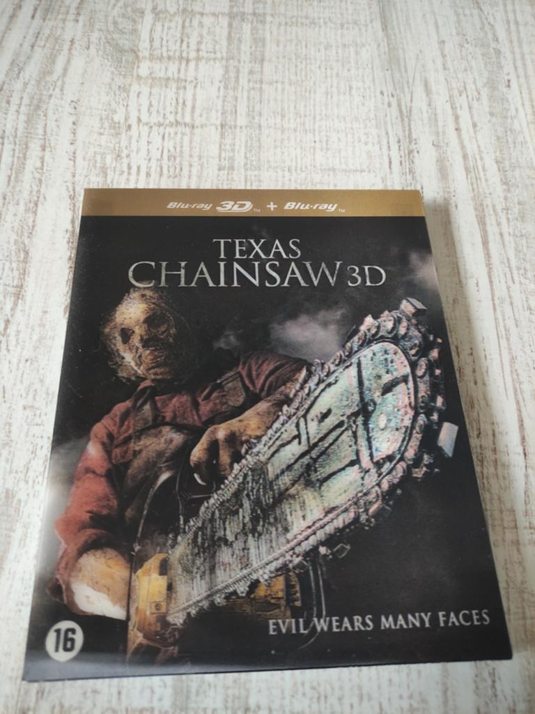 Texas Chainsaw 3D Blu-ray + Blu-ray 3D, Ophalen of Verzenden, Zo goed als nieuw, Horror