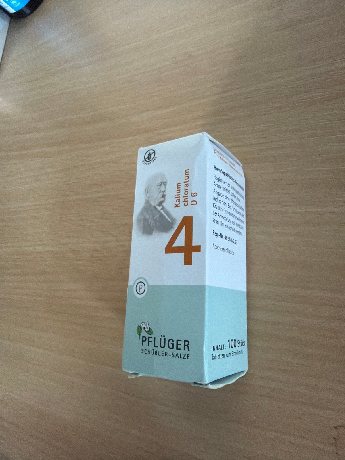 Pflüger Schüßler-Salze Kalium chloratum D6 - 100 tabletten, Overige typen, Nieuw, Ophalen of Verzenden, Nvt