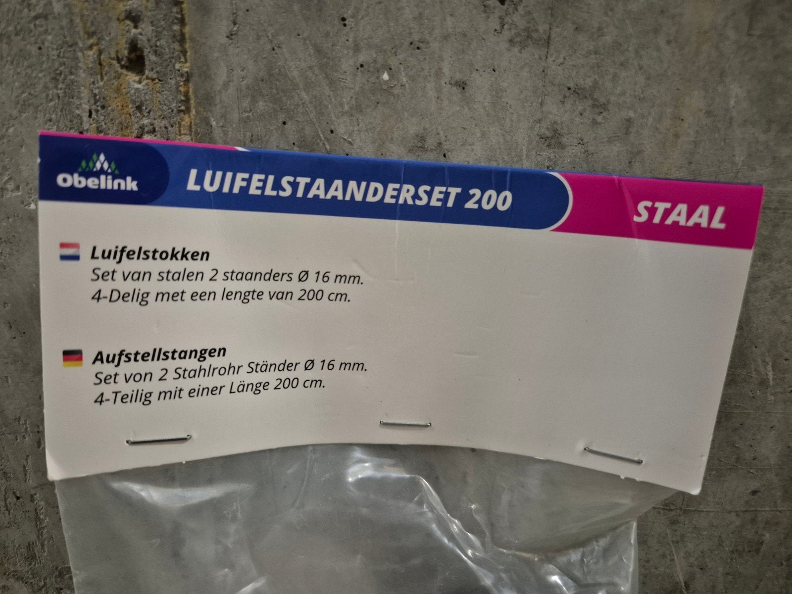 Luifelstaanderset, Caravans en Kamperen, Tentaccessoires, Ophalen of Verzenden, Nieuw