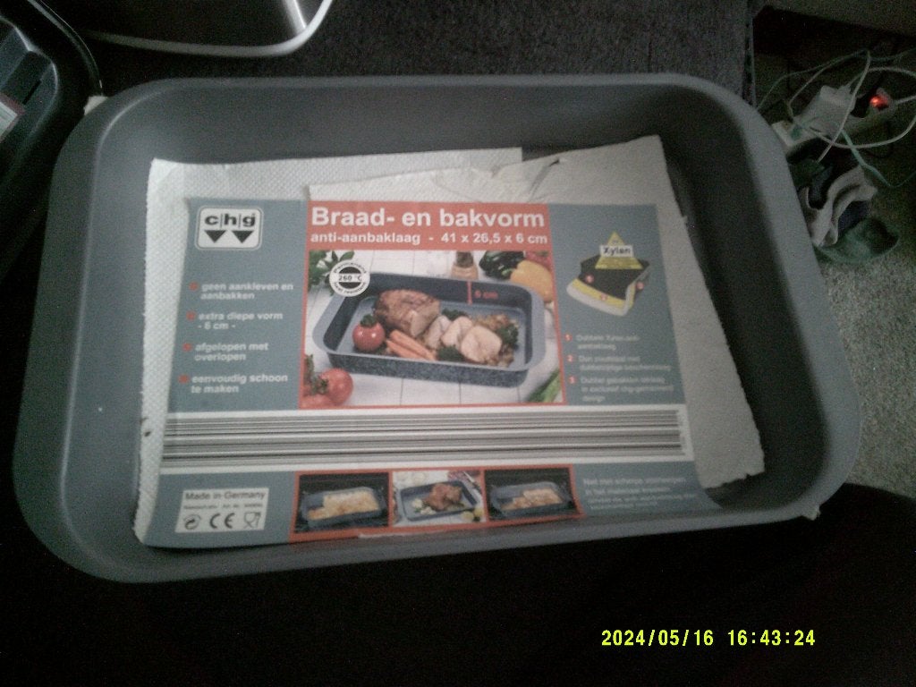 Braad/Bakvorm, Overige materialen, Antiaanbaklaag, Braadpan, Nieuw