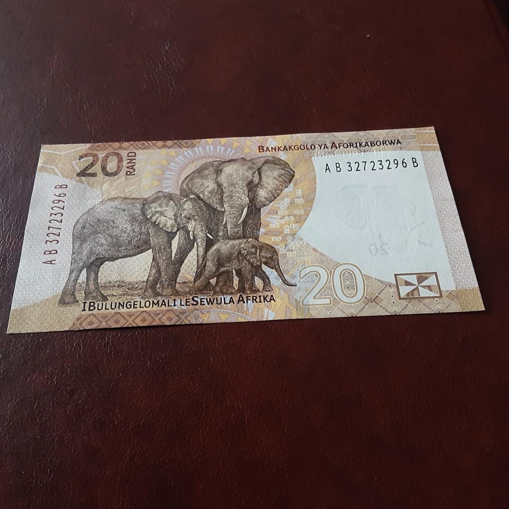 20 Rand Zuid-Afrika  UNCIRCULATED  nóóit gebruikt, Ophalen of Verzenden, Zuid-Afrika
