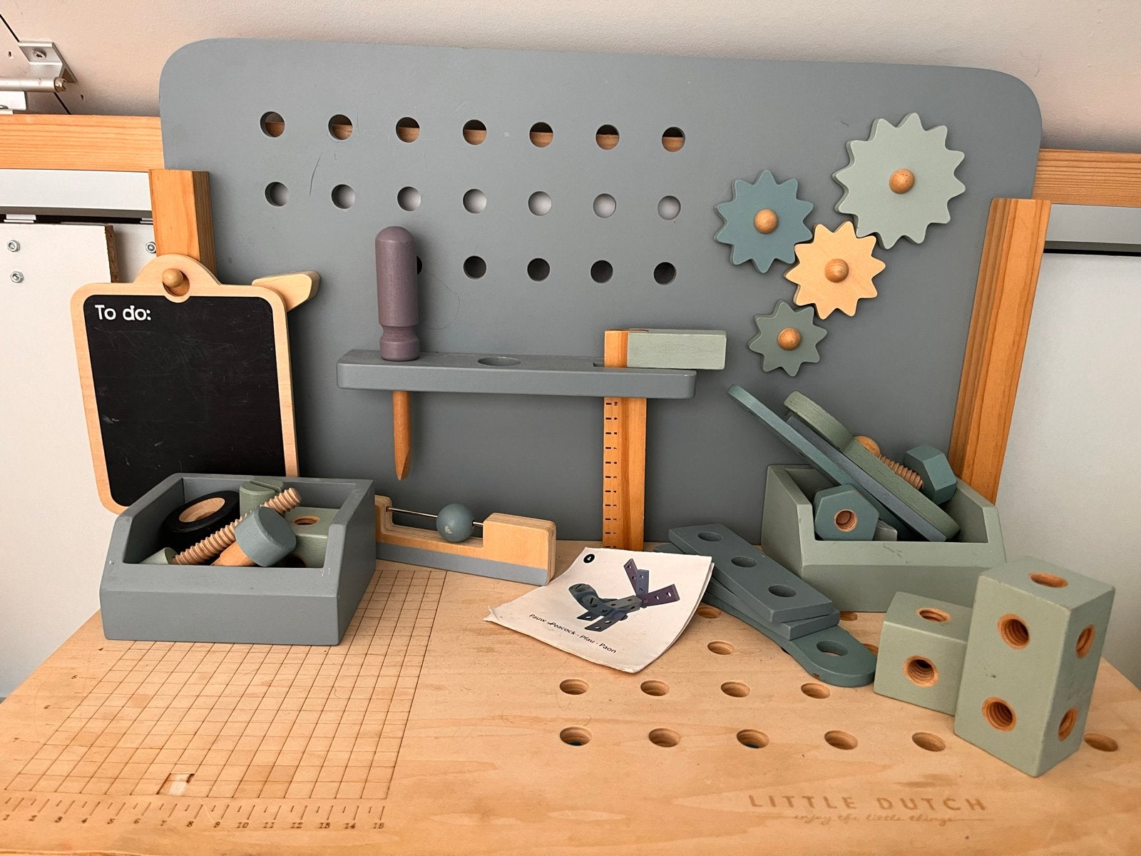 Little Dutch Houten Kinderwerkbank met Gereedschap, Ophalen, Gebruikt, Jongen of Meisje