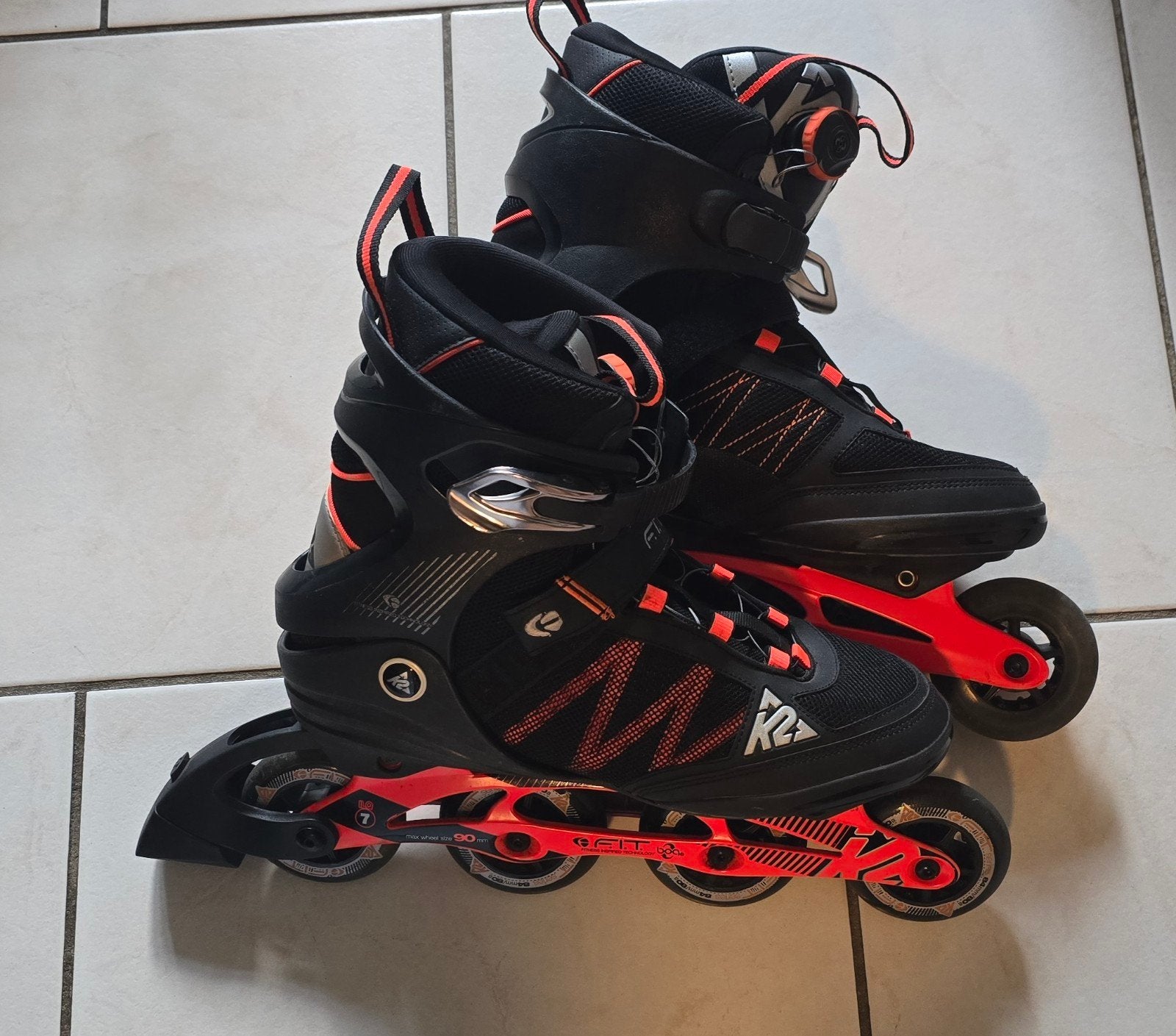 Inlineskates Skeelers K2 FIT BOA maat 45, K2, Ophalen of Verzenden, Zo goed als nieuw, Inline skates 4 wielen