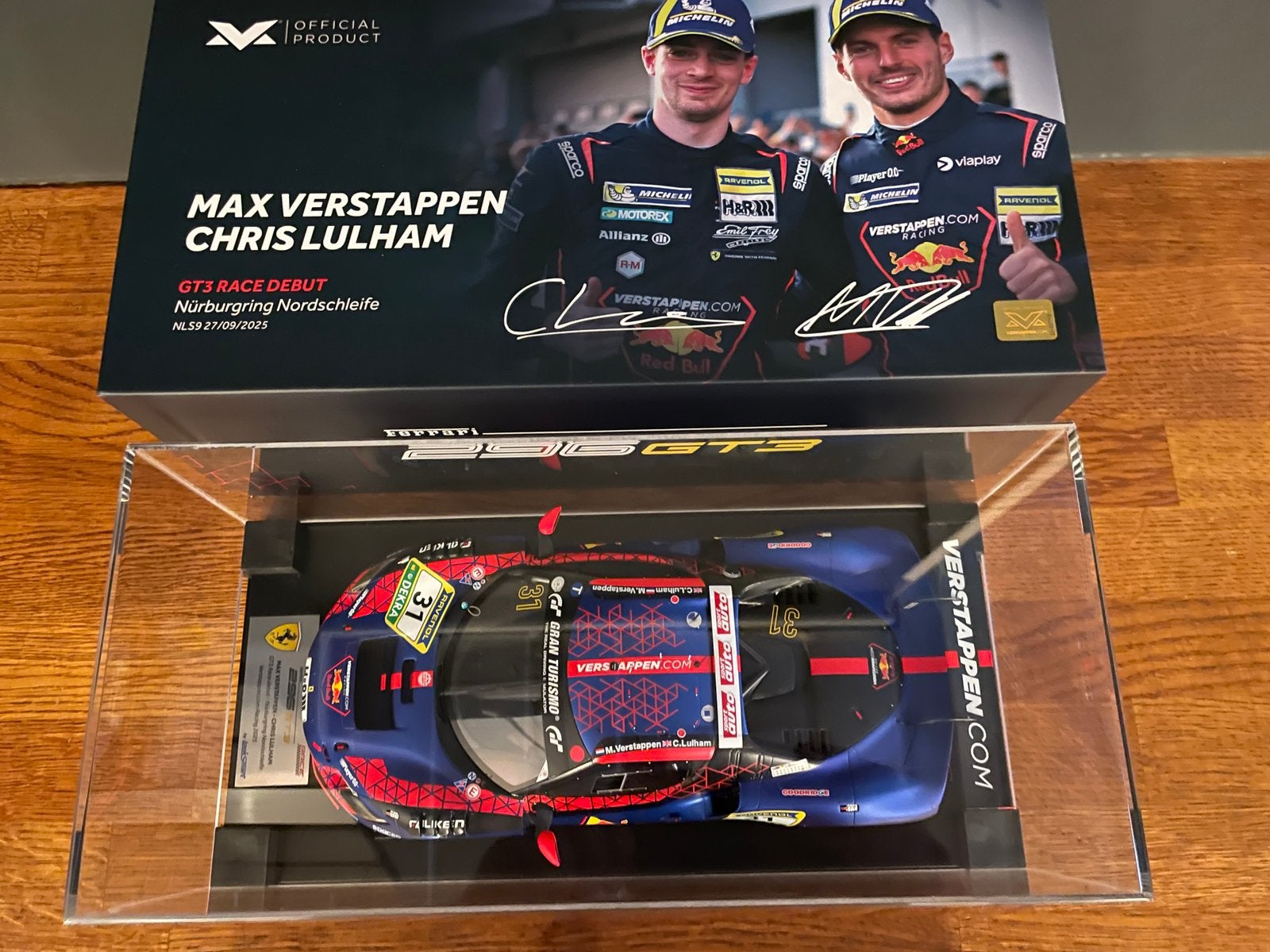 Looksmart 1:18 Ferrari 296 GT-3 Verstappen Race Debut, Hobby en Vrije tijd, Modelauto's | 1:18, Ophalen of Verzenden, Nieuw, MiniChamps