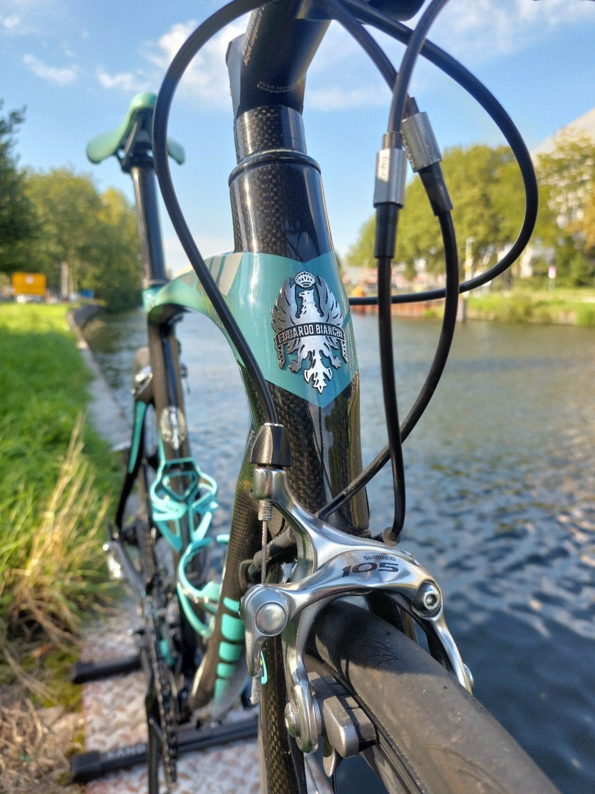 Bianchi 928 Full Carbon Racefiets Maat M / 54 - Shimano 105, Carbon, Zo goed als nieuw, Meer dan 20 versnellingen, 53 tot 57 cm