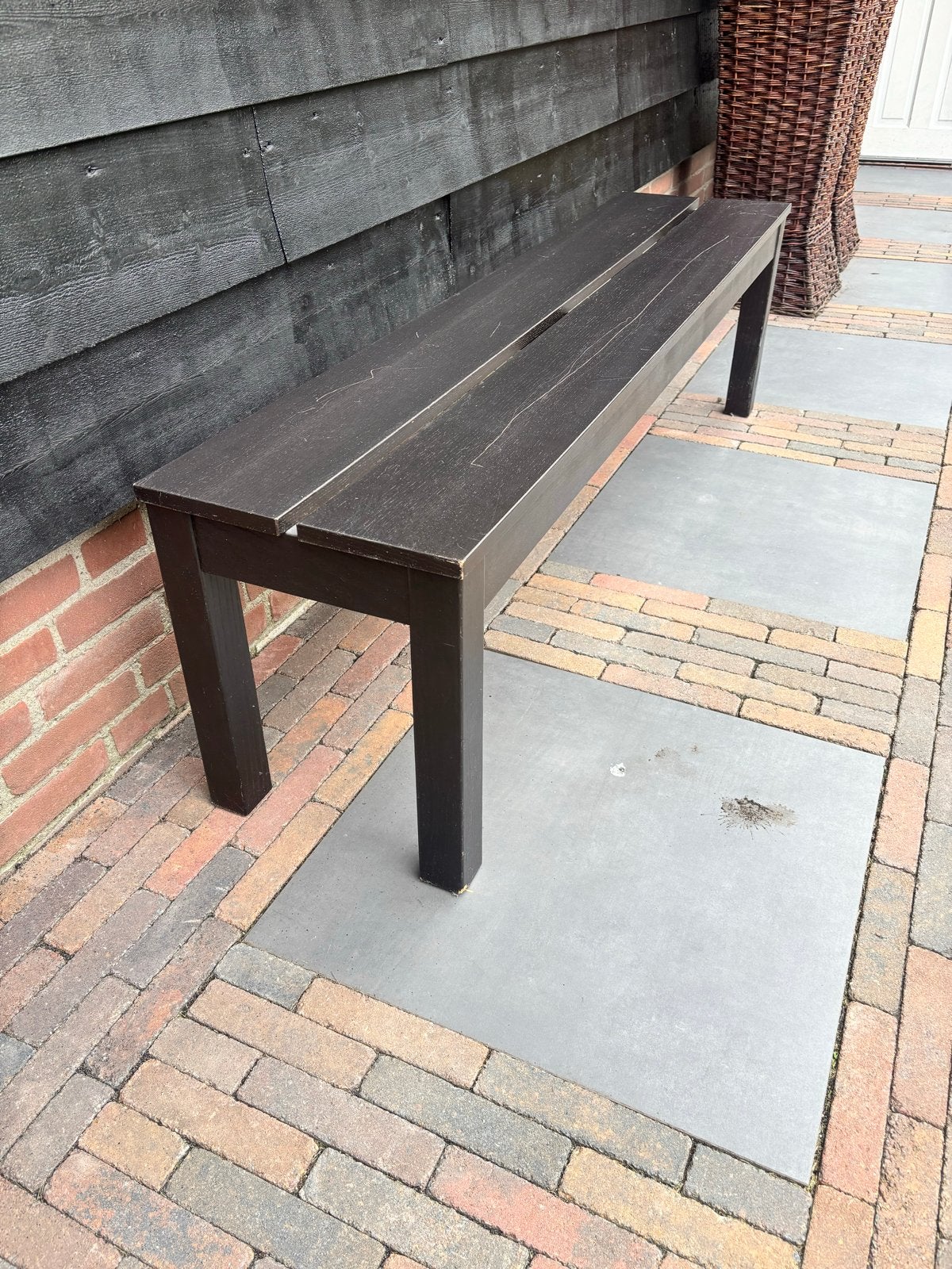 IKEA Bjursta  bank - Donkerbruin, Tuin en Terras, Ophalen, Gebruikt, Hout