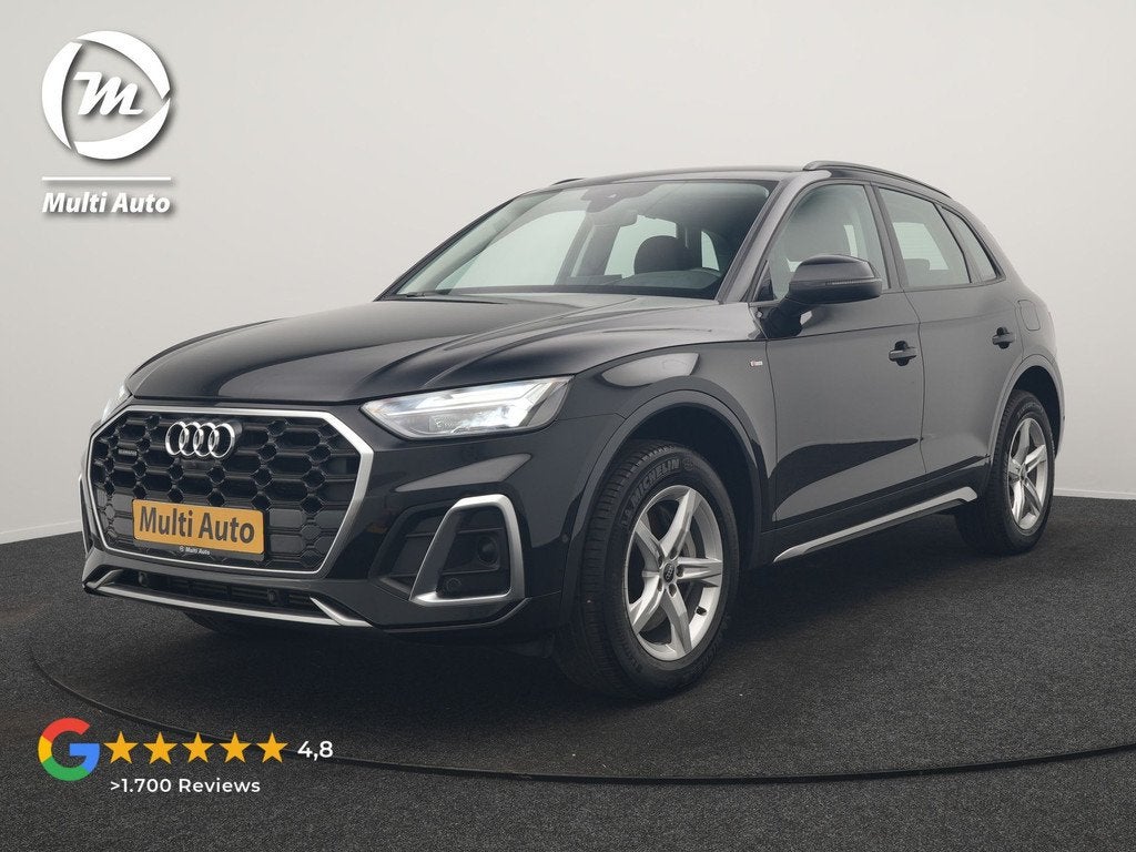 Audi Q5 50 TFSI e quattro S Line PHEV 300pk Dealer O.H | Tre, Automaat, Gebruikt, Zwart, 4 cilinders