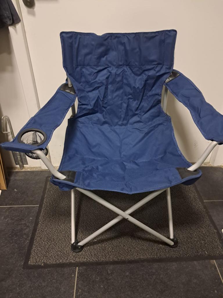 Campingstoel / Visstoel - Inklapbaar (evt meerdere stoelen), Caravans en Kamperen, Kampeermeubelen, Ophalen, Zo goed als nieuw