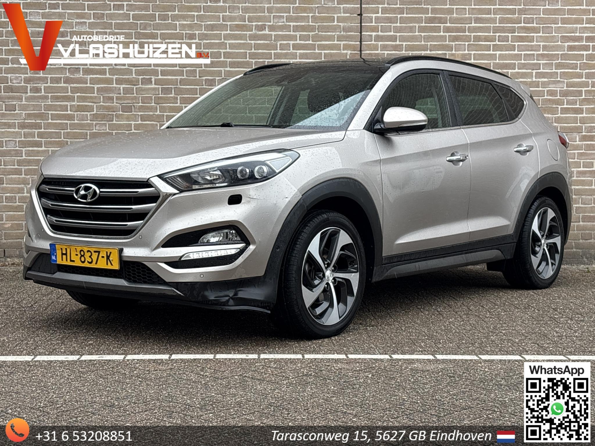 Hyundai Tucson 1.6 T-GDi Premium 4WD Automaat | € 6.900,-, Auto's, Gebruikt, Wit, Vierwielaandrijving, 1600 kg