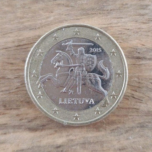 Lietuva 2015, Postzegels en Munten, Ophalen of Verzenden, Overige landen, 1 euro, Losse munt