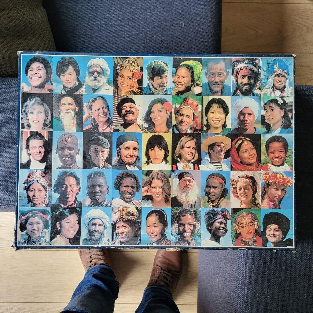 Legpuzzel Jumbo 5000 stukjes bekende koppen, Ophalen, Meer dan 1500 stukjes, Gebruikt, Legpuzzel