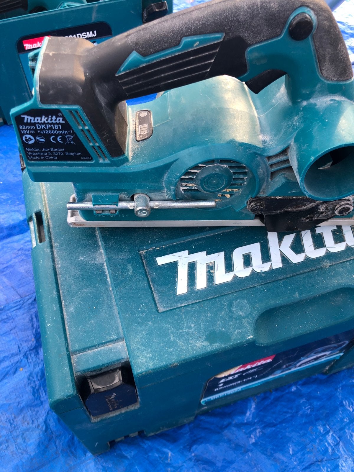 Makita DKP181 82mm Schaafmachine 18V (Gebruikt), Ophalen of Verzenden, Zo goed als nieuw