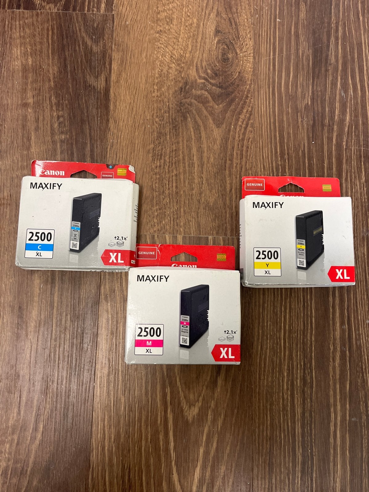 Canon MAXIFY 2500 XL Inktcartridges (3 stuks), Computers en Software, Printerbenodigdheden, Nieuw, Cartridge, Ophalen of Verzenden