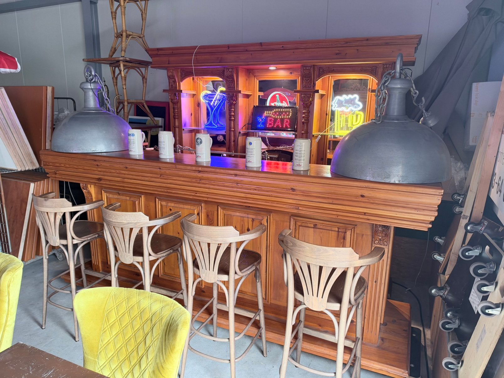 Huisbar thuisbar mancave kantine bar toog kroeg 300 cm, Huis en Inrichting, Ophalen of Verzenden, Gebruikt