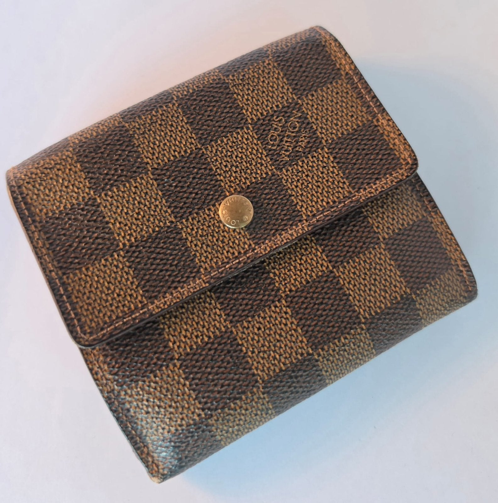 Louis Vuitton Ebene portemonnee, Ophalen of Verzenden, Gebruikt, Bruin, Overige merken