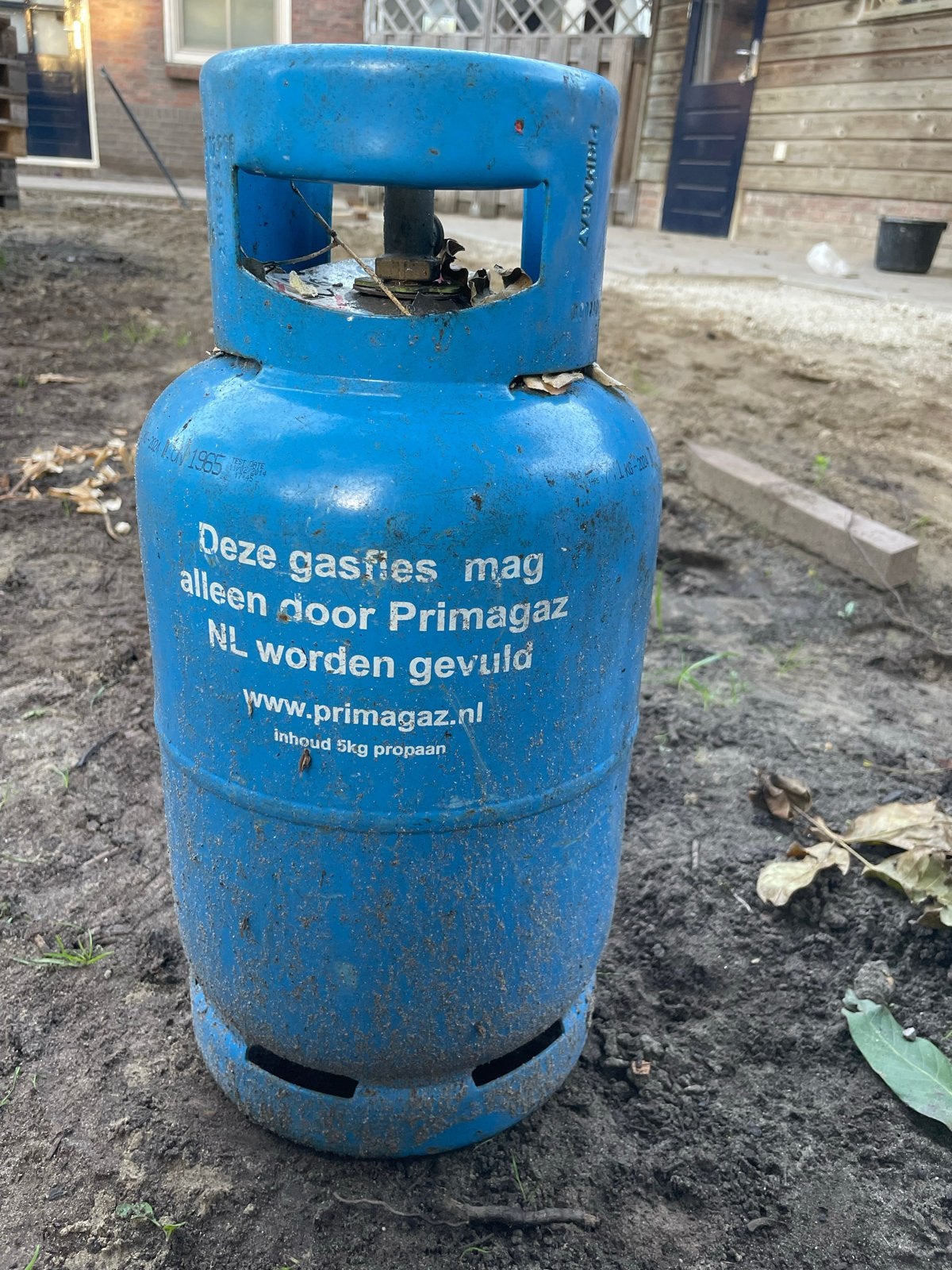 Primagaz gasfles 5kg propaan (leeg), Ophalen, Gebruikt