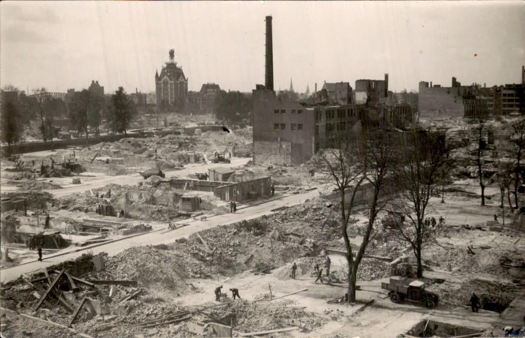 Rotterdam - Fabriek Louis Dobbelmann - Hoogstraat Fotokaart, Ophalen of Verzenden, 1920 tot 1940, Ongelopen, Zuid-Holland