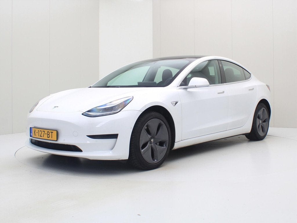 Tesla Model 3 Standard RWD Plus 92% SoH [ LFP ACCU+AUTOPILOT, Auto's, Automaat, Achterwielaandrijving, Zwart, Wit